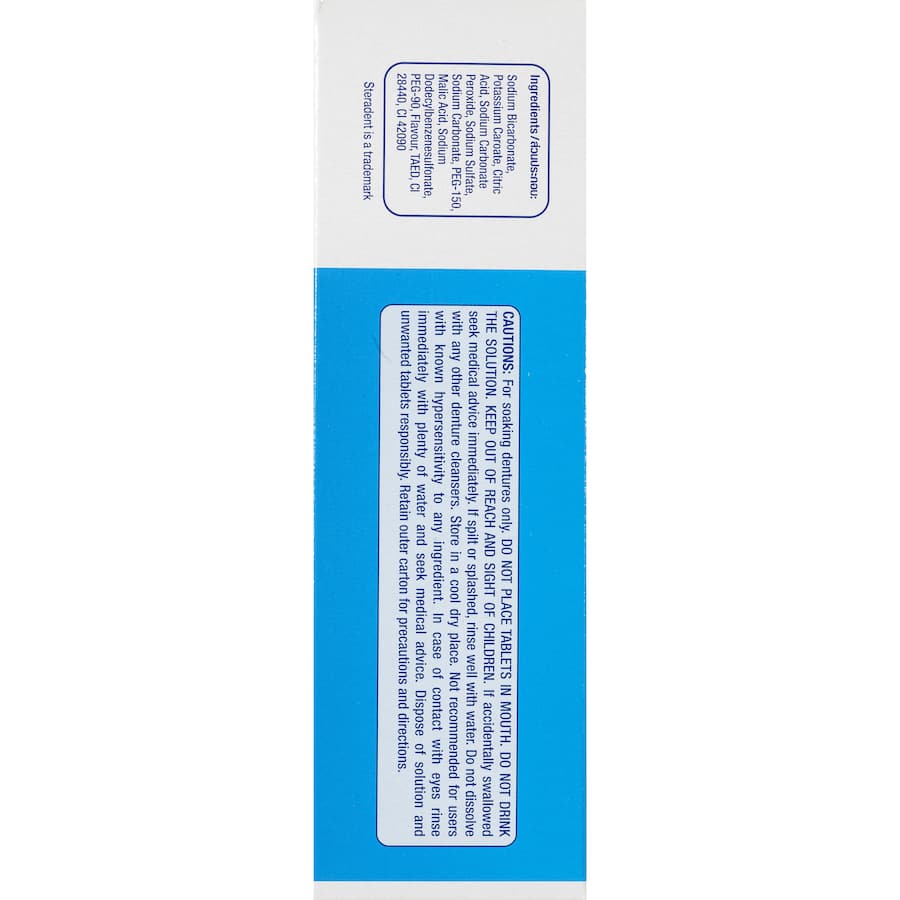 Steradent Denture Clean Express Active Plus Tablets 48pack