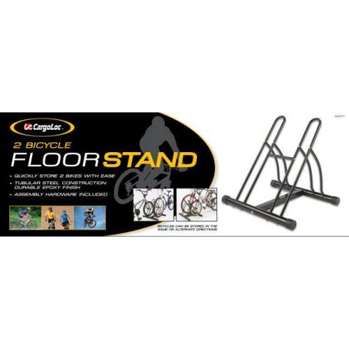 Bicycle Floor Stand - Holds 2 Bikescargoloc #32517