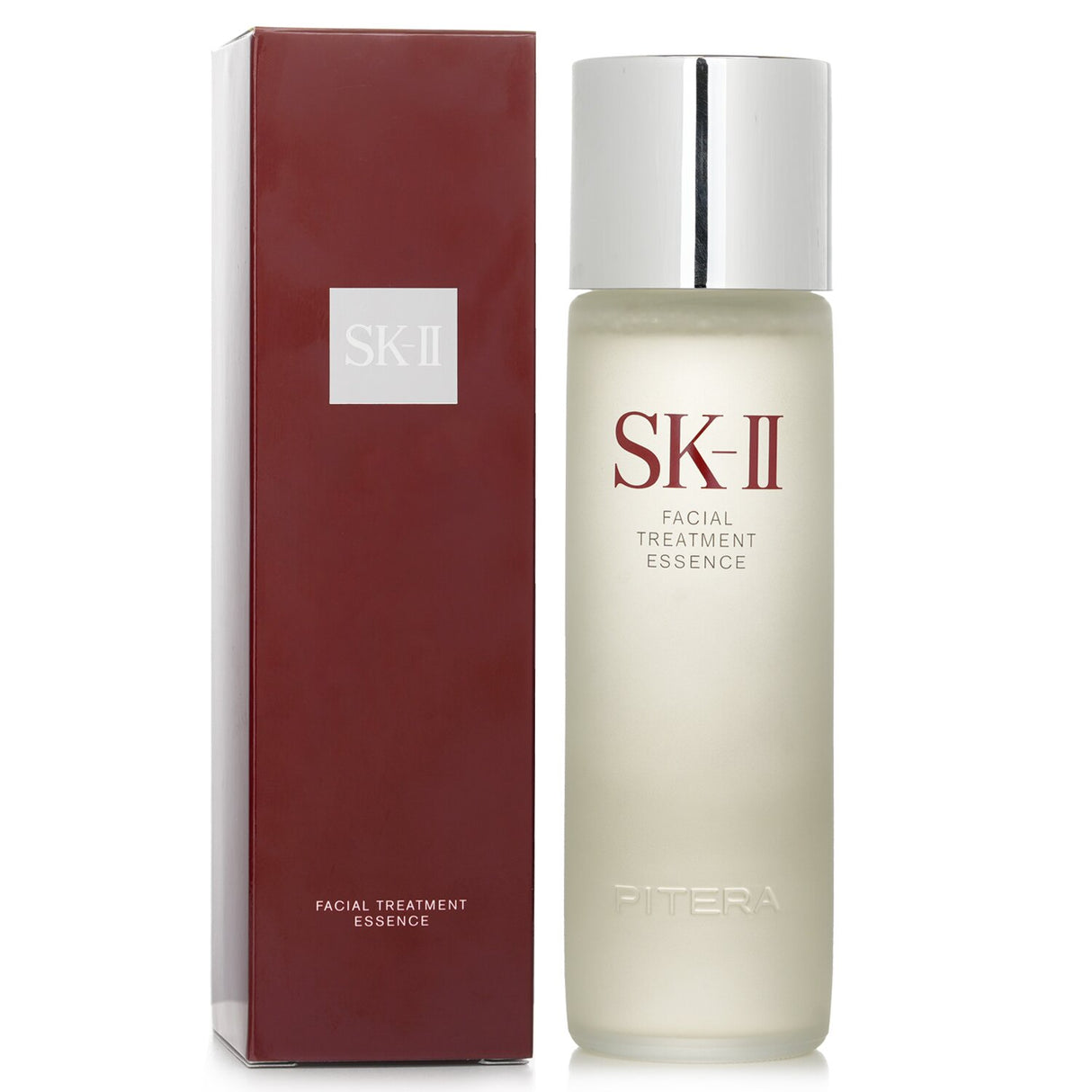 Travel-sized SK II Facial Treatment Essence (230ml) enhances skin hydration and radiance, reducing blemishes and fine lines.