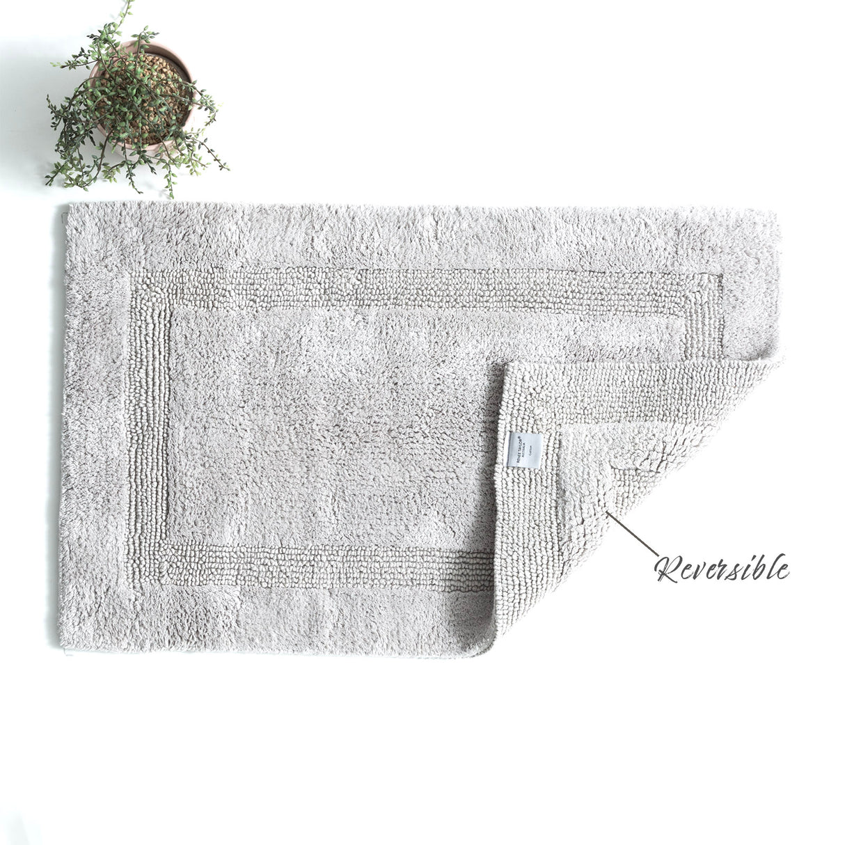 Renee Taylor Soho Cotton Reversible Bath Mat 50 x 80cms Sand