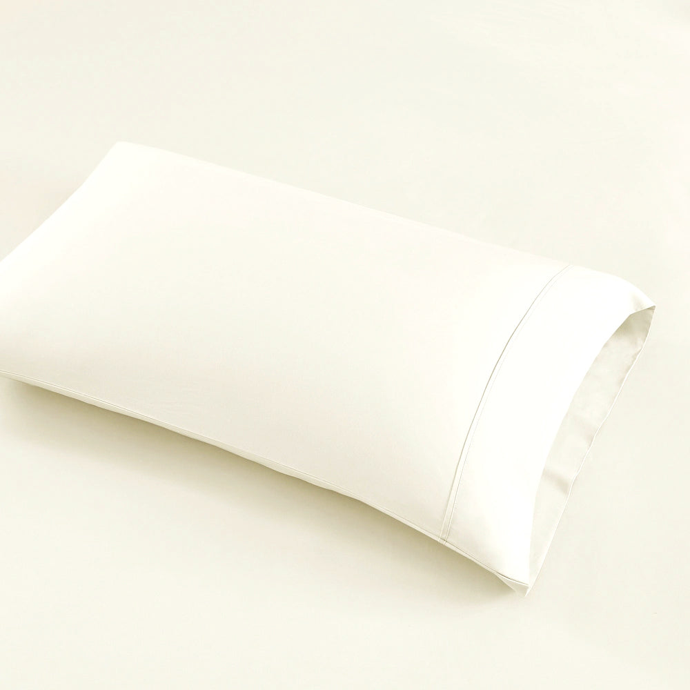 700 TC Tencel Lyocell Fibre & Cotton Quilt / Duvet Cover Set Queen Ivory