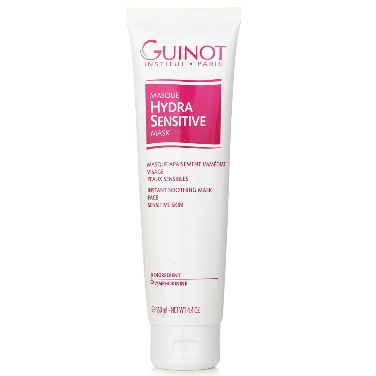 Guinot Hydra Instant Soothing Mask for sensitive skin, providing hydration and relief while reducing redness and tightness.