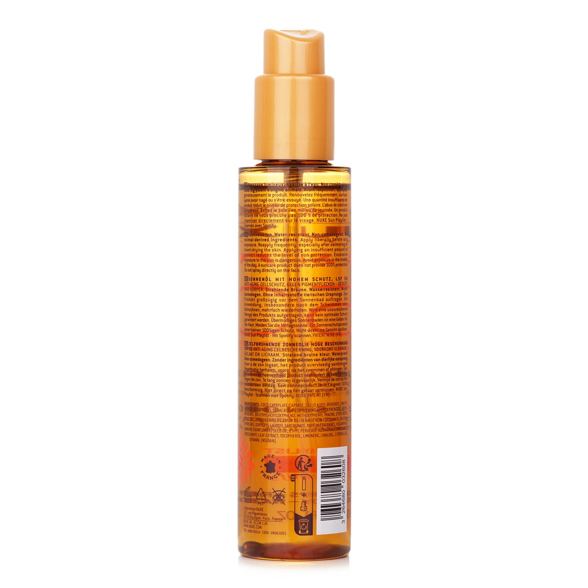 Nuxe - Sun Tanning Sun Oil High Protection SPF50 (For Face & Body) - 150ml/5oz