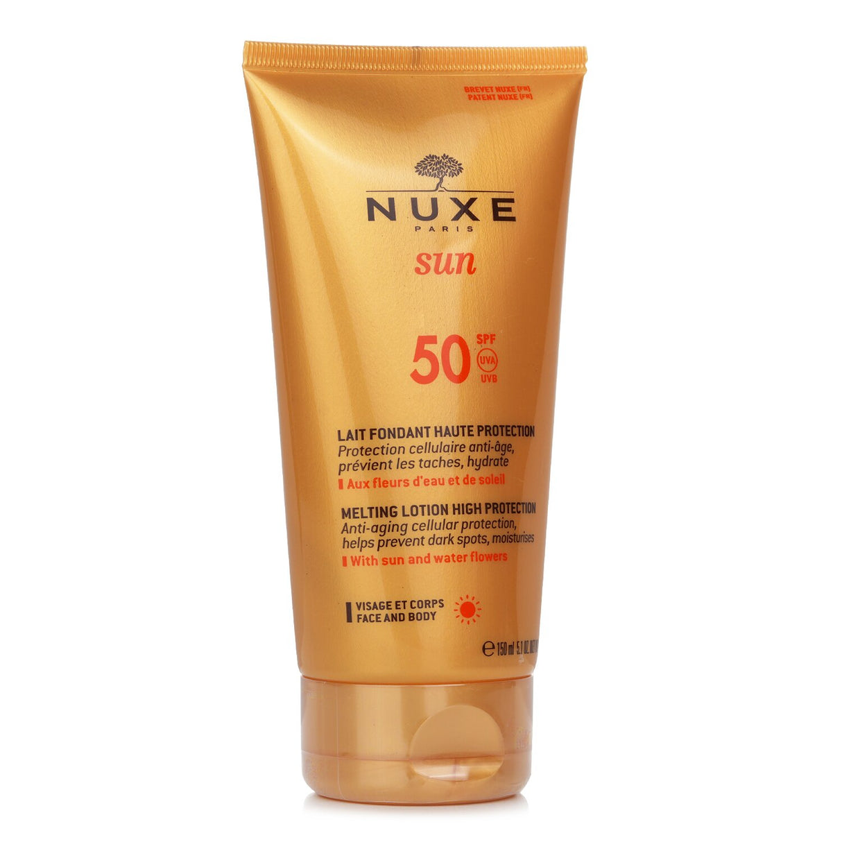 Nuxe - Sun Melting Lotion High Protection SPF50 (For Face & Body) - 150ml/5.1oz