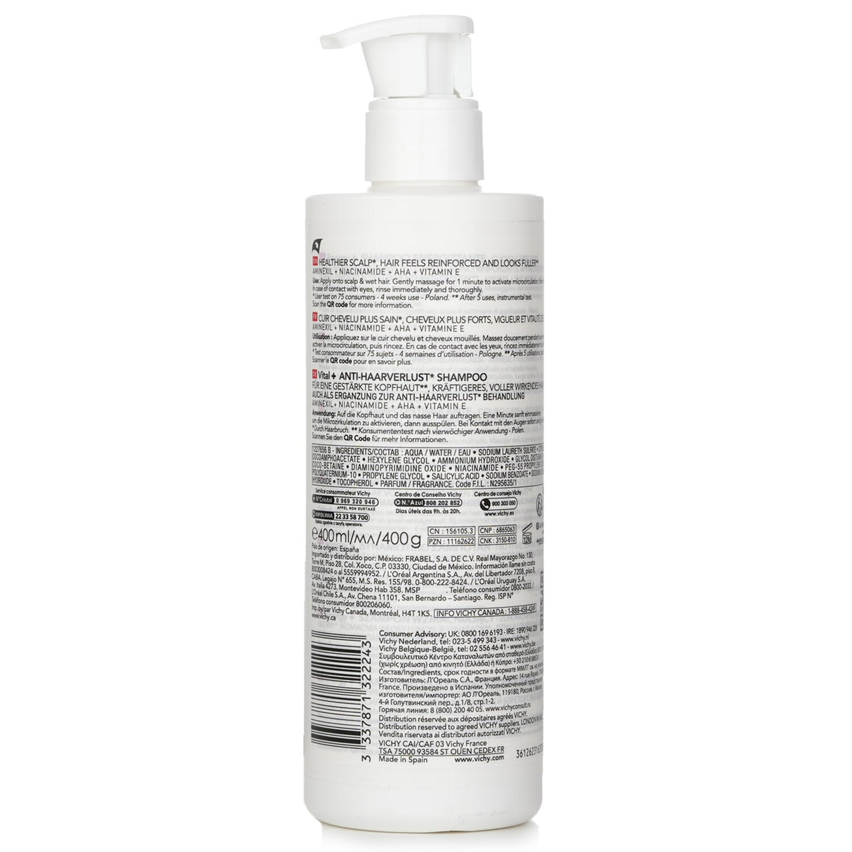 Vichy Dercos Stimulating Shampoo 400ml