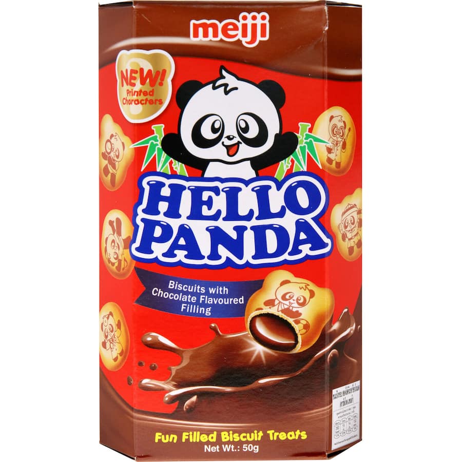 Meiji Hello Panda Biscuits Chocolate Filled Box 50g