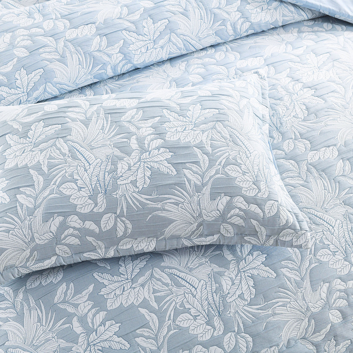 Renee Taylor Westley Jacquard Quilt / Duvet Cover Set Queen Aqua