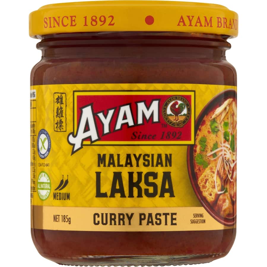 Ayam Curry Paste Malaysian Laksa Jar 185g