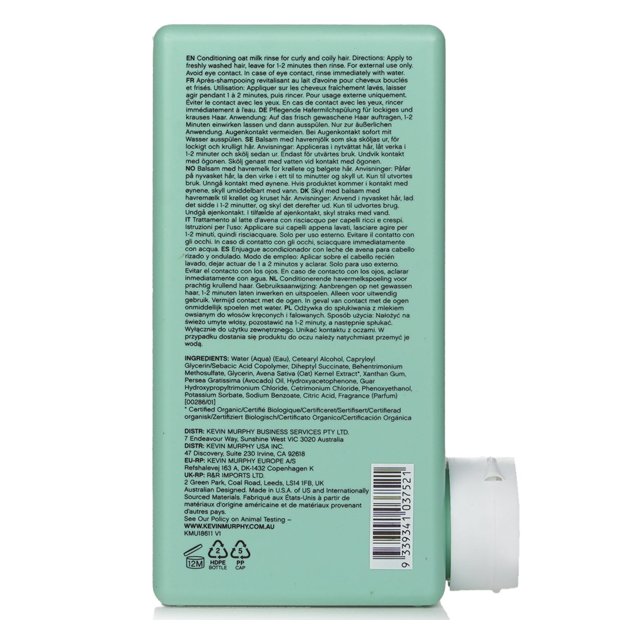 Kevin.Murphy - Killer.Curls Rinse (Nourishing Curl Oat Milk Conditioner) - 250m