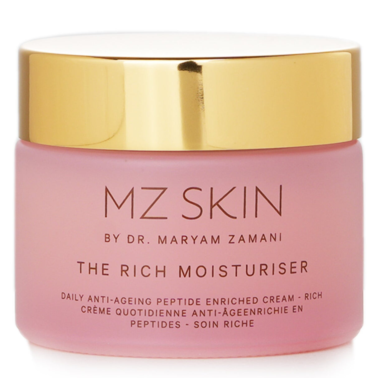 Rich moisturizer in a 50ml jar, enhances hydration, firmness, and radiance for dry and mature skin.