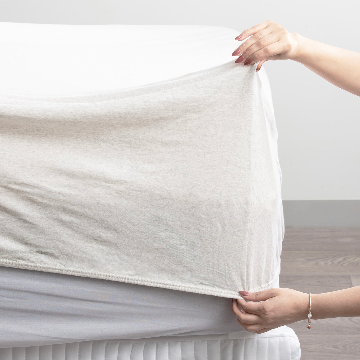Renee Taylor Comfort Organic Fitted Sheet & Pillowcase - Single Ecru