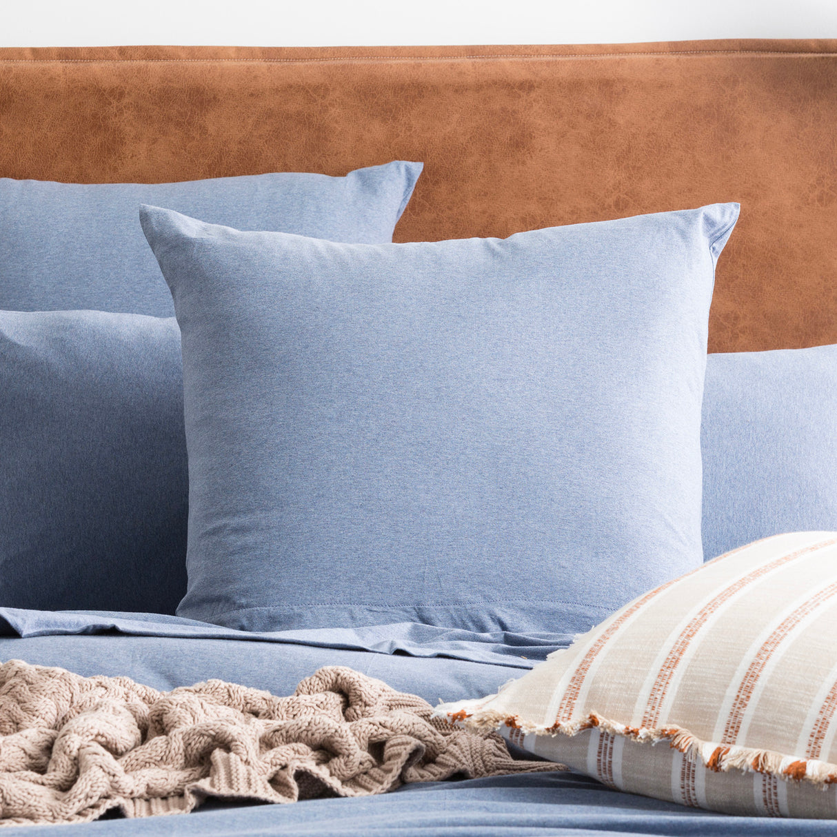 Renee Taylor Comfort Organic Cotton Quilt Cover Set King Ink