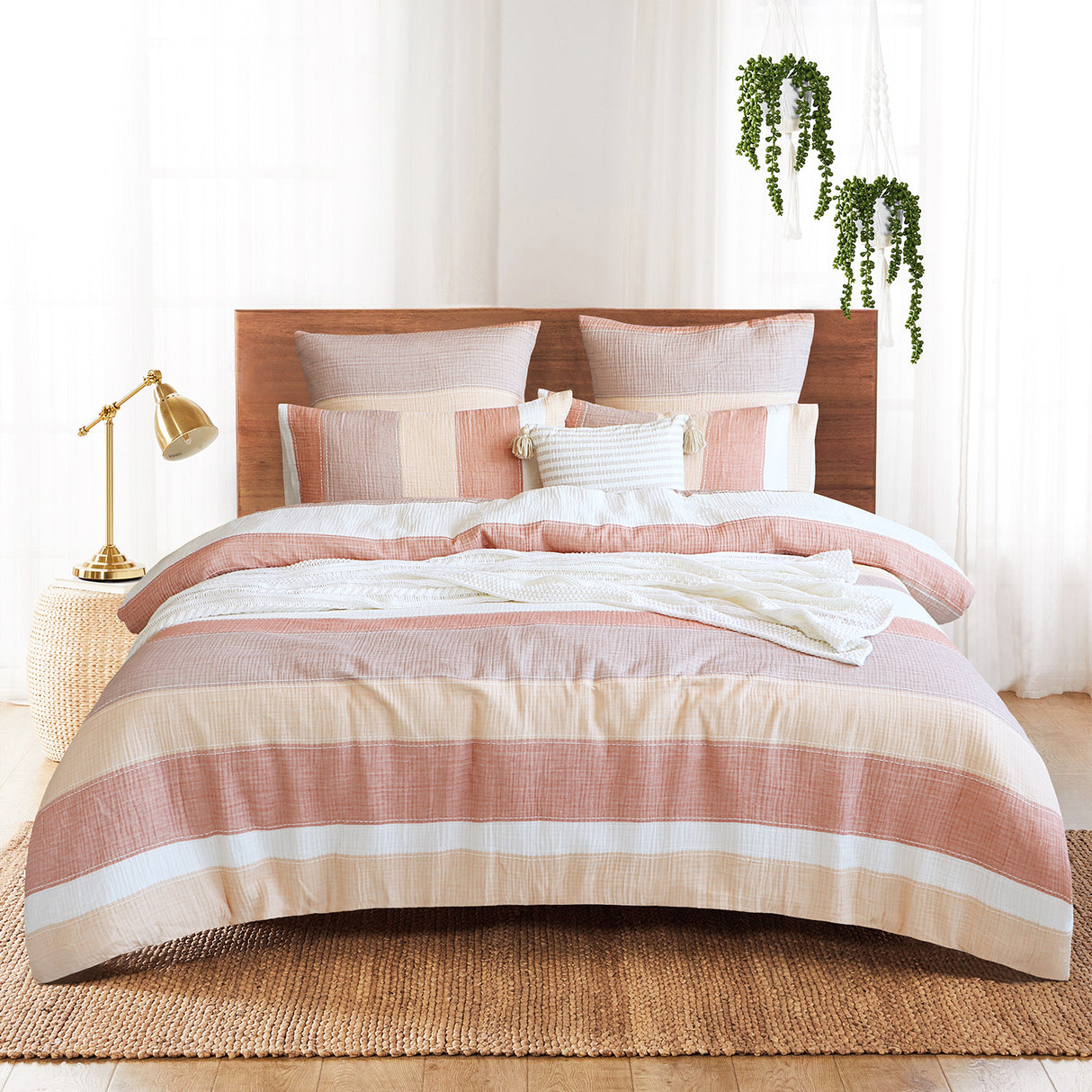 Renee Taylor Bayley 100% Cotton Quilt Cover Set Queen