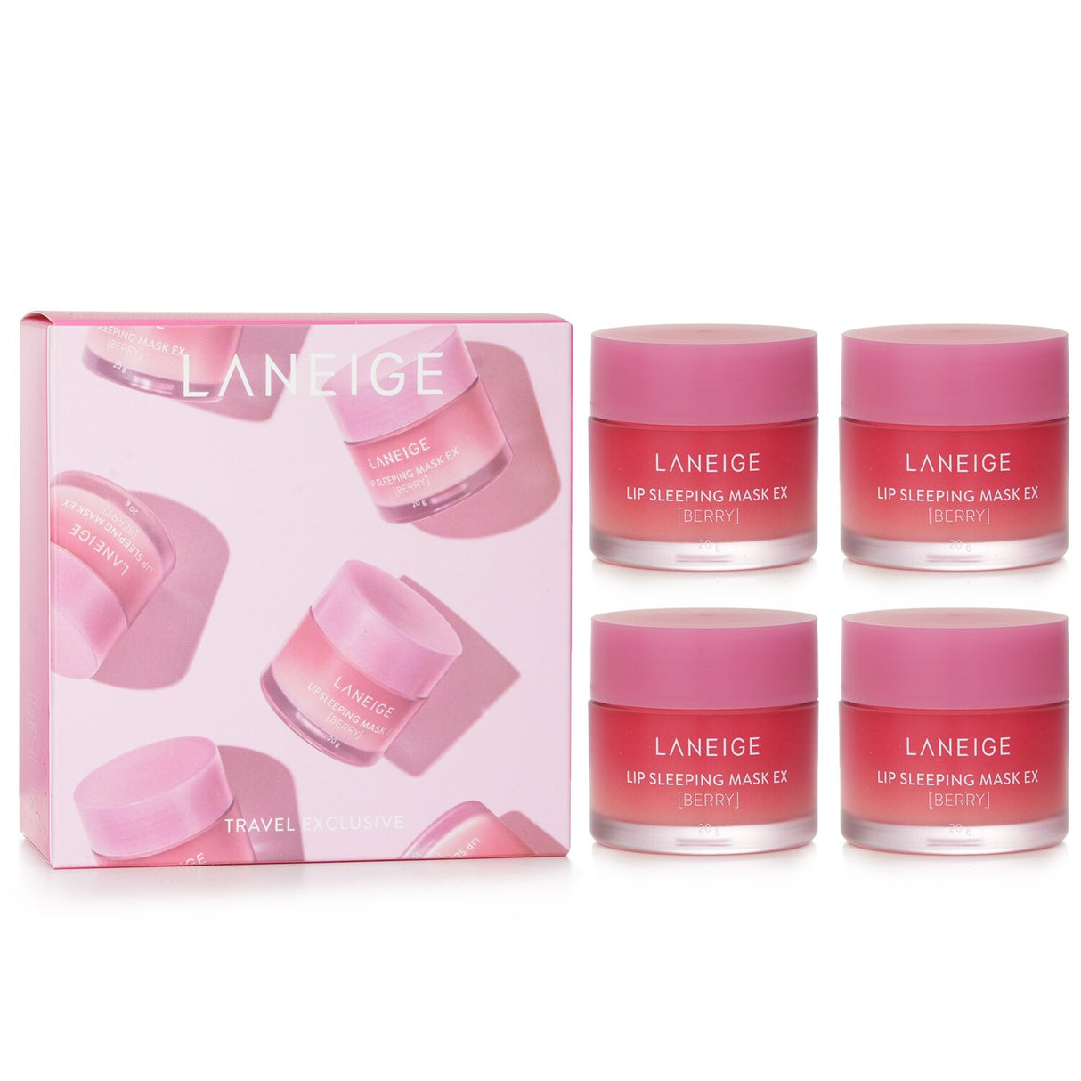 Laneige - Lip Sleeping Mask EX - Berry - 20g x4pcs