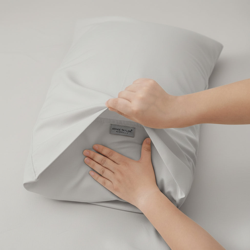 400 Thread Count Egyptian Cotton Fitted & Pillow Case Deep King Antarctica