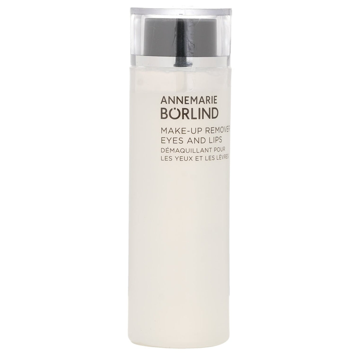 Gentle vegan makeup remover for eyes and lips, 125ml, effectively removes all makeup without irritation, suitable for sensitive skin.