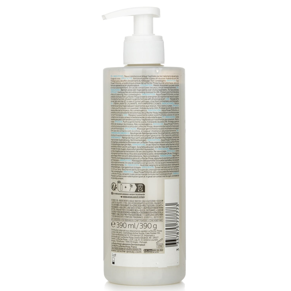 La Roche Posay - Effaclar H Iso Biome Soothing Cleansing Cream - 390ml