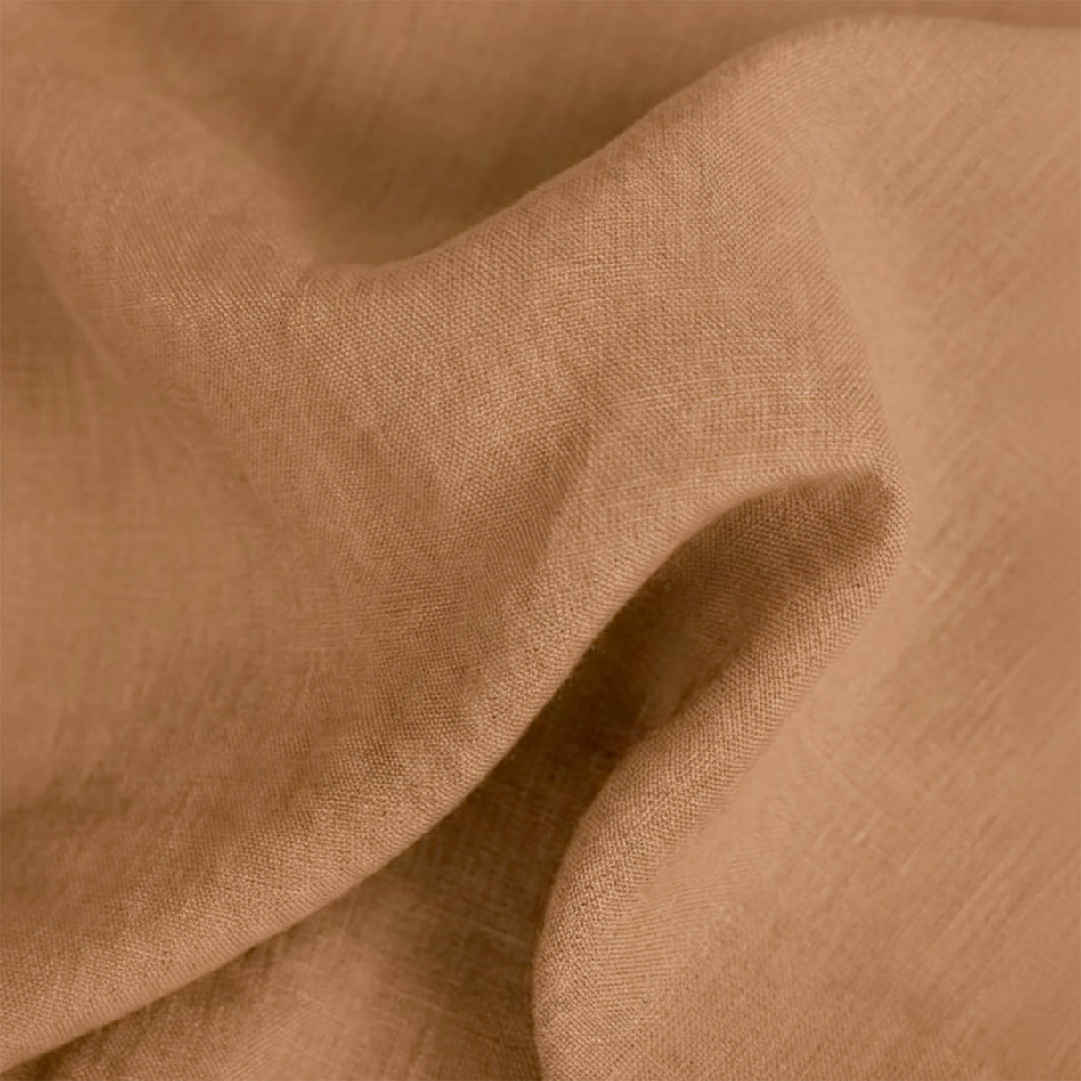 Renee Taylor Washed Linen Cotton Quilt Cover Set Super King Terracotta