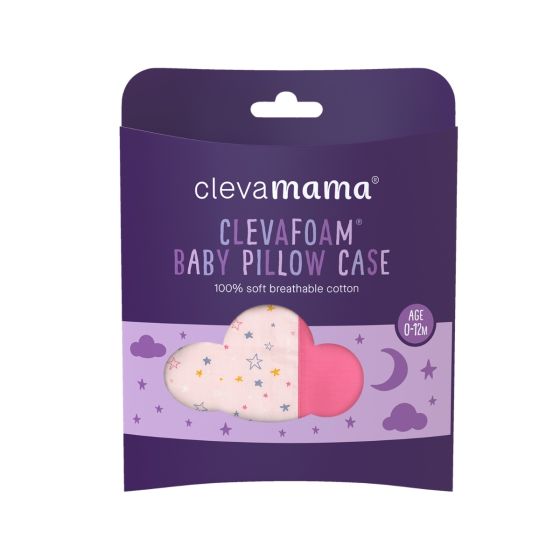 Clevafoam Baby Pillow Case - Pink - ClevaMama