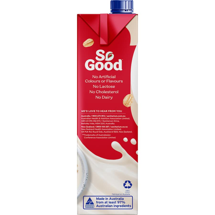 So Good Oat Milk Extra Creamy Carton 1L