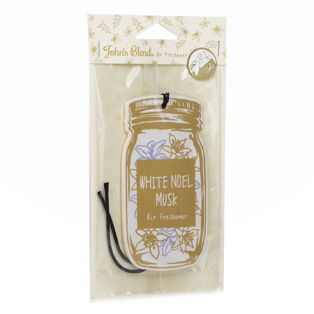 Air freshener spray from John's Blend in White Noel Musk, ideal for creating a fresh and inviting atmosphere.