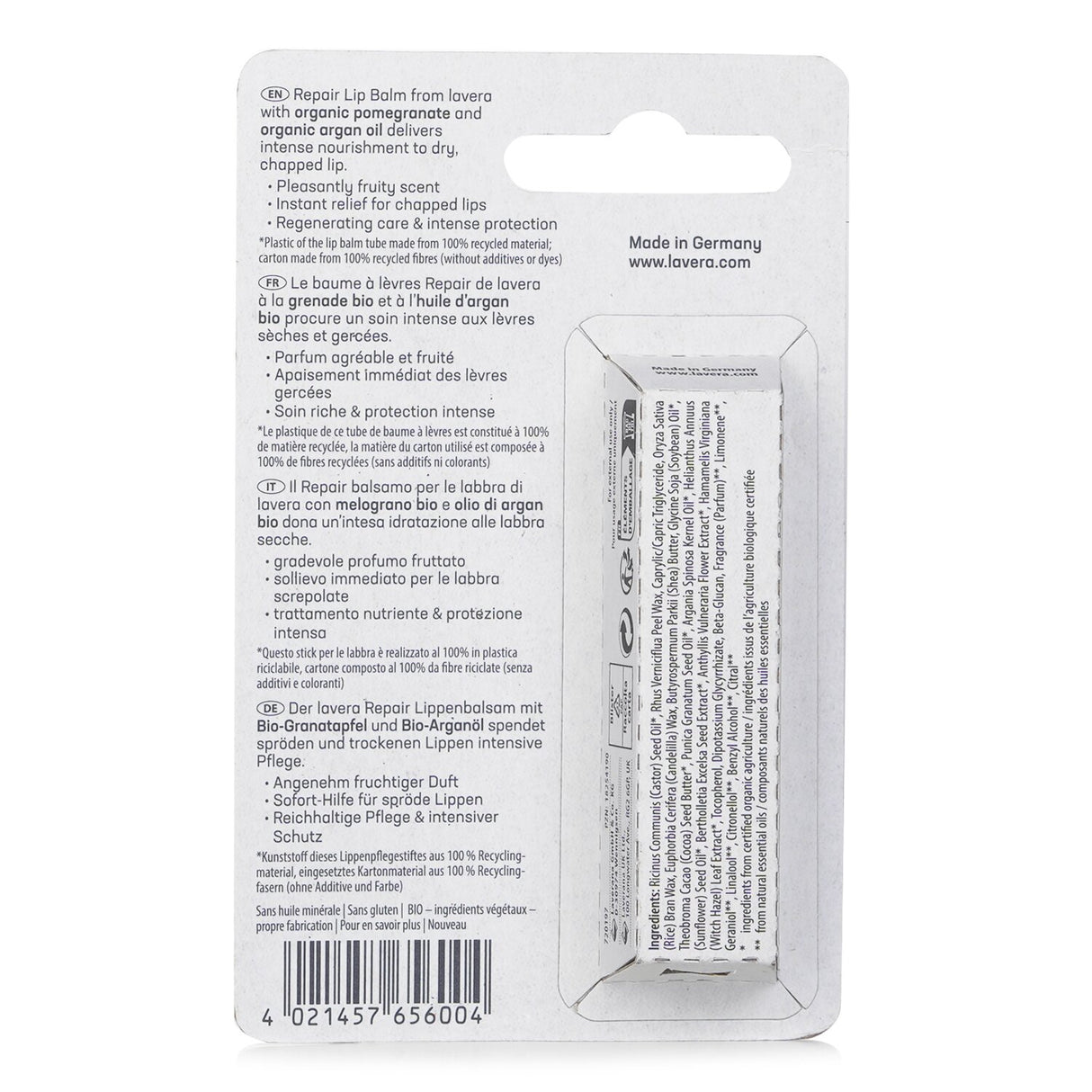 Lavera - Repair Lip Balm - 4.5g/0.1oz