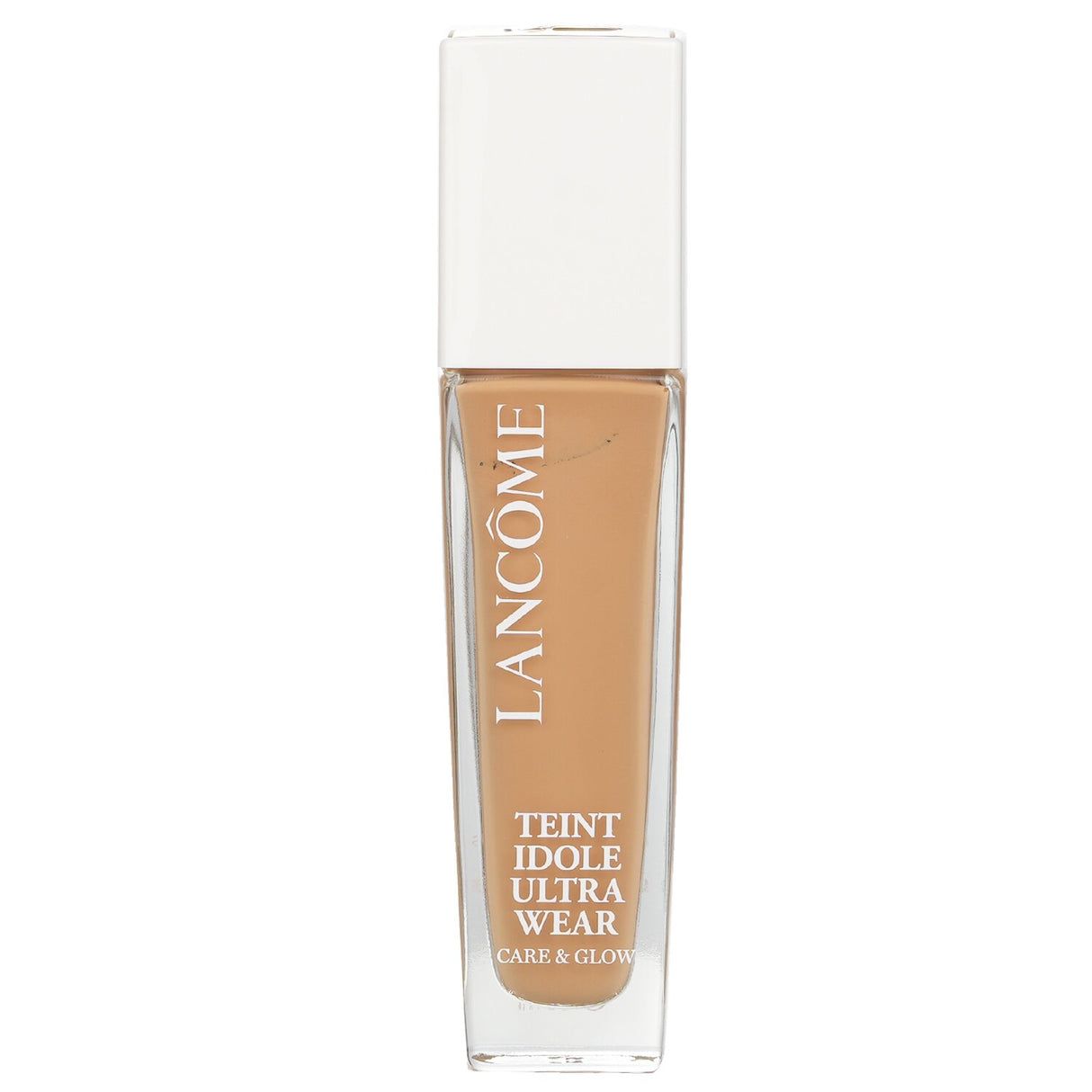 Lancome Teint Idole Ultra Wear Care & Glow Foundation #335W, 30ml; hydrating, glowy serum formula for all skin types.