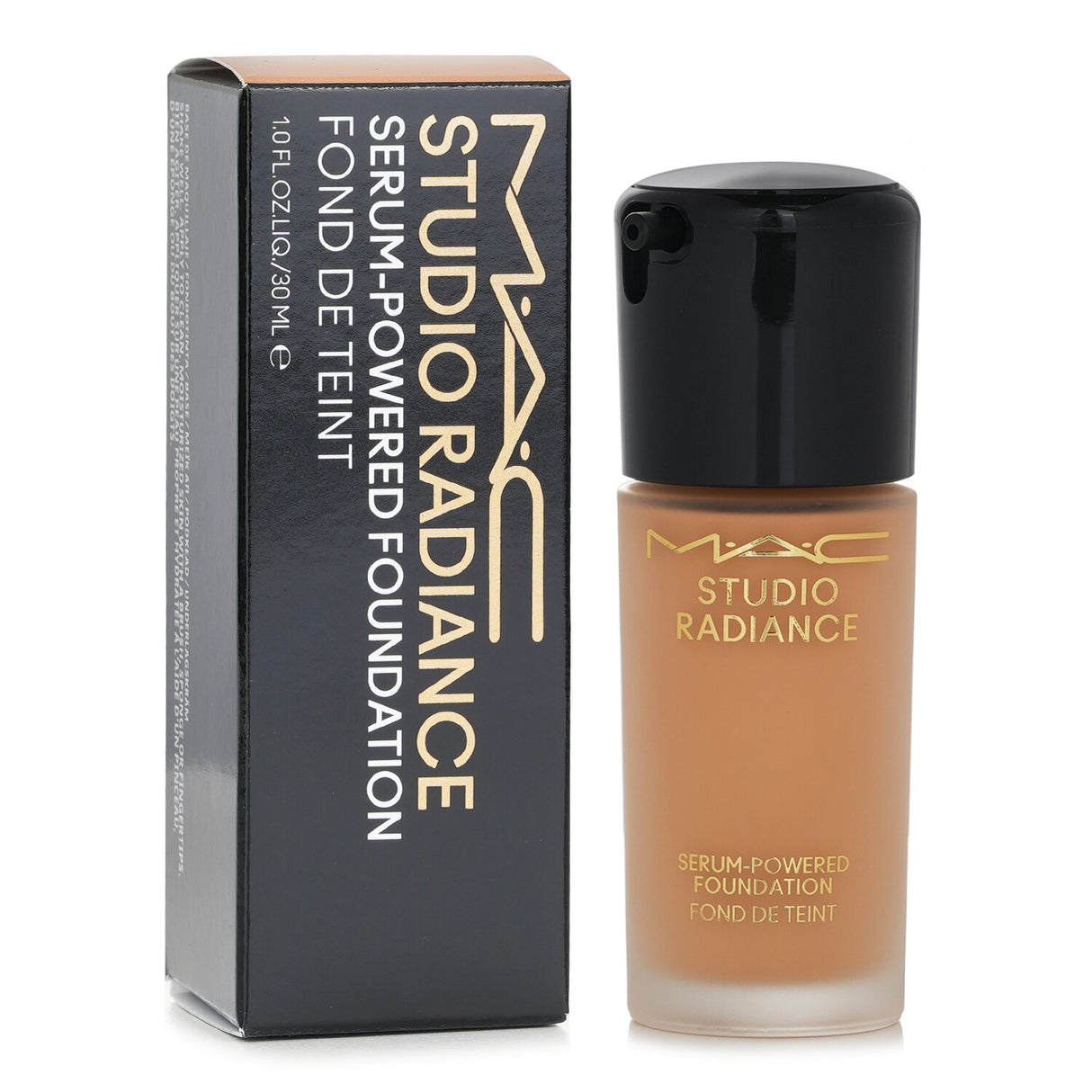 MAC Studio Radiance Serum Foundation in NW15, a hydrating formula with 33 skincare ingredients for a glowing, even complexion.