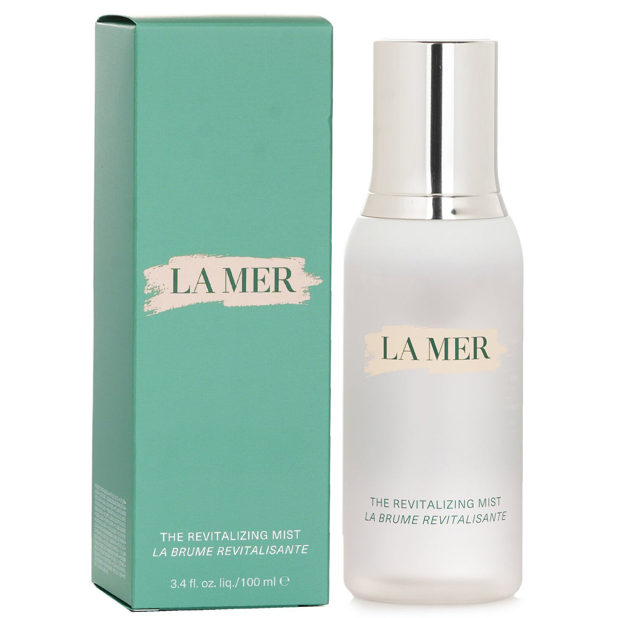 Luxurious La Mer Revitalizing Mist in a 100ml bottle, energizing skin with Miracle Broth and marine extracts for a radiant glow.