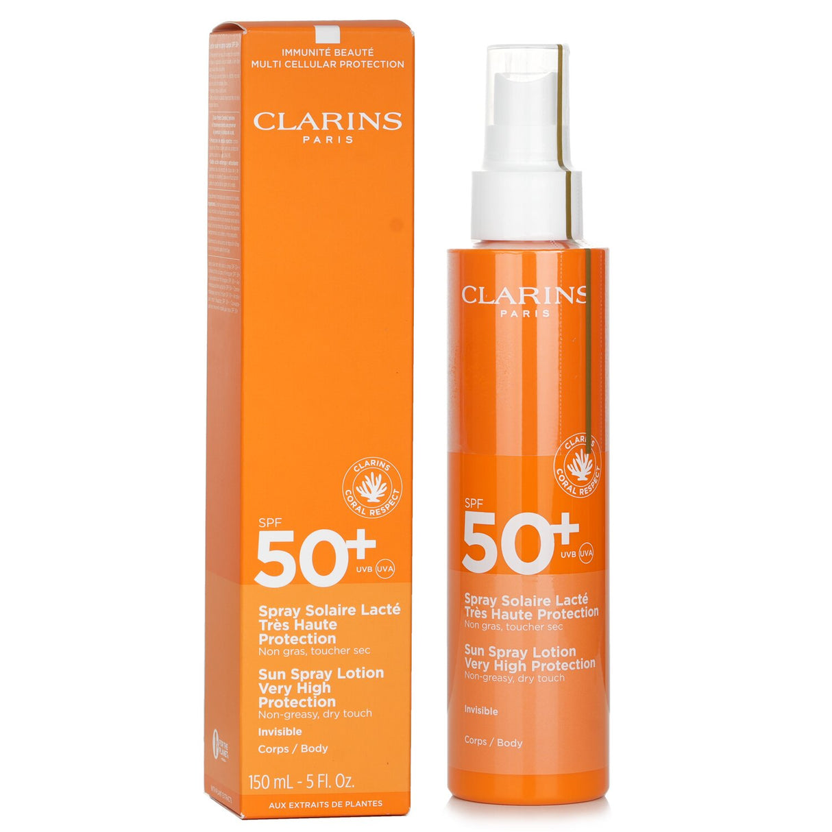 Lightweight SPF 50 sun spray lotion with nourishing argan oil, aloe vera, and cocoa extract for high sun protection and hydration.