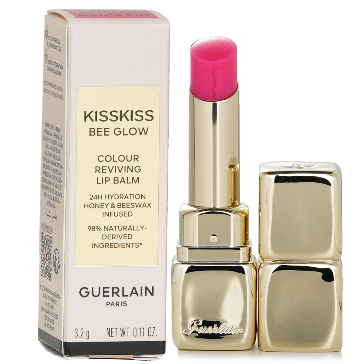 Guerlain - KissKiss Bee Glow Lip Balm - # 458 Pop Rose Glow - 3.2g/0.11oz
