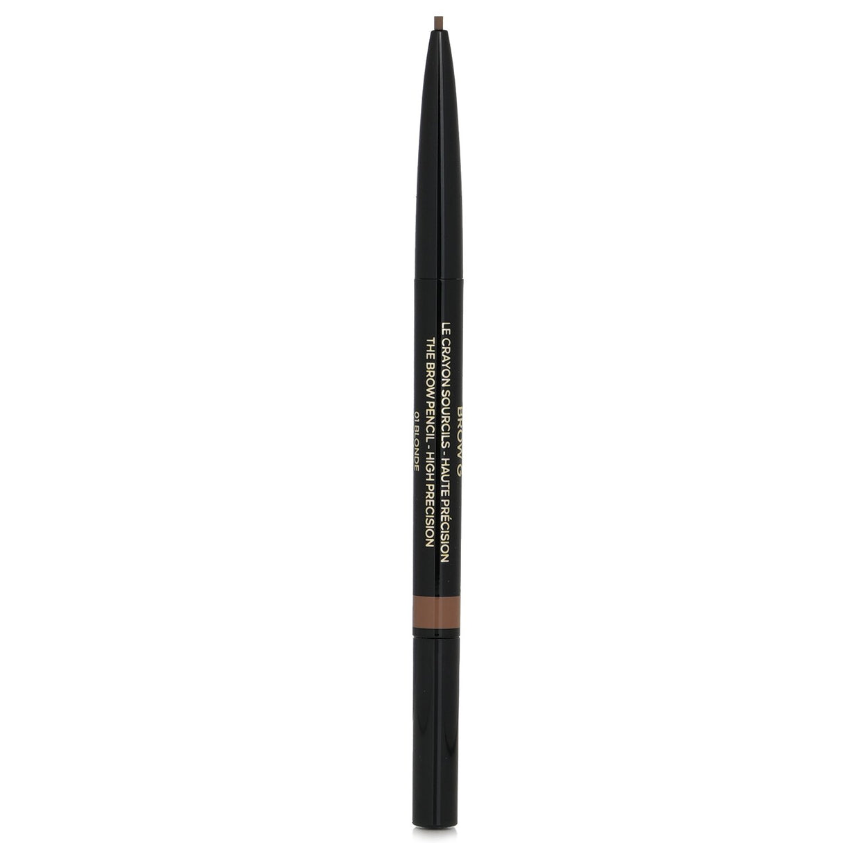 Guerlain Brow G The Brow Pencil in #01 Blonde, featuring a precise tip and spoolie for natural, effortless brow definition.