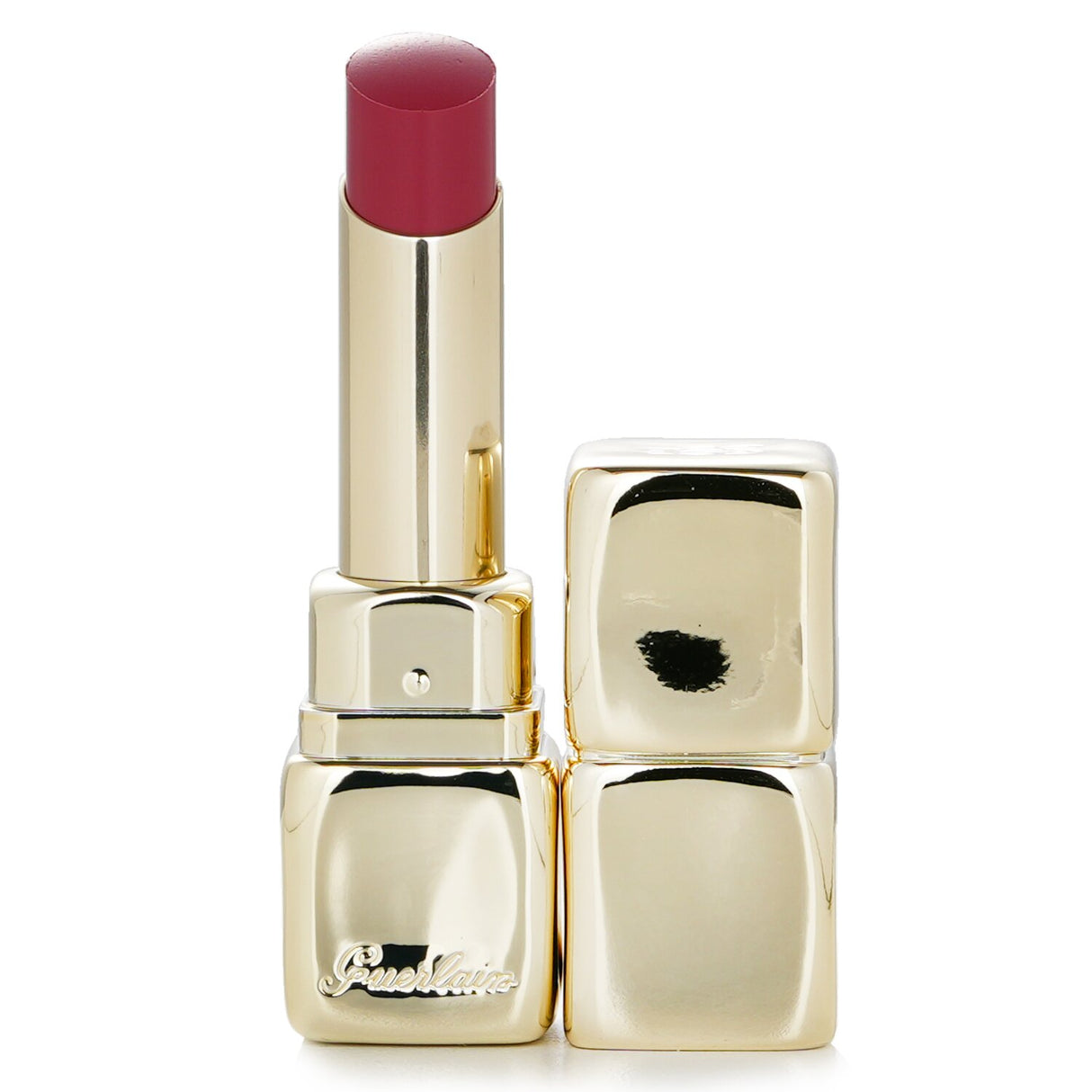 Luxurious Guerlain KissKiss Shine Bloom Lipstick in #219 Eternal Rose for silky, hydrated lips with vibrant shine and color.