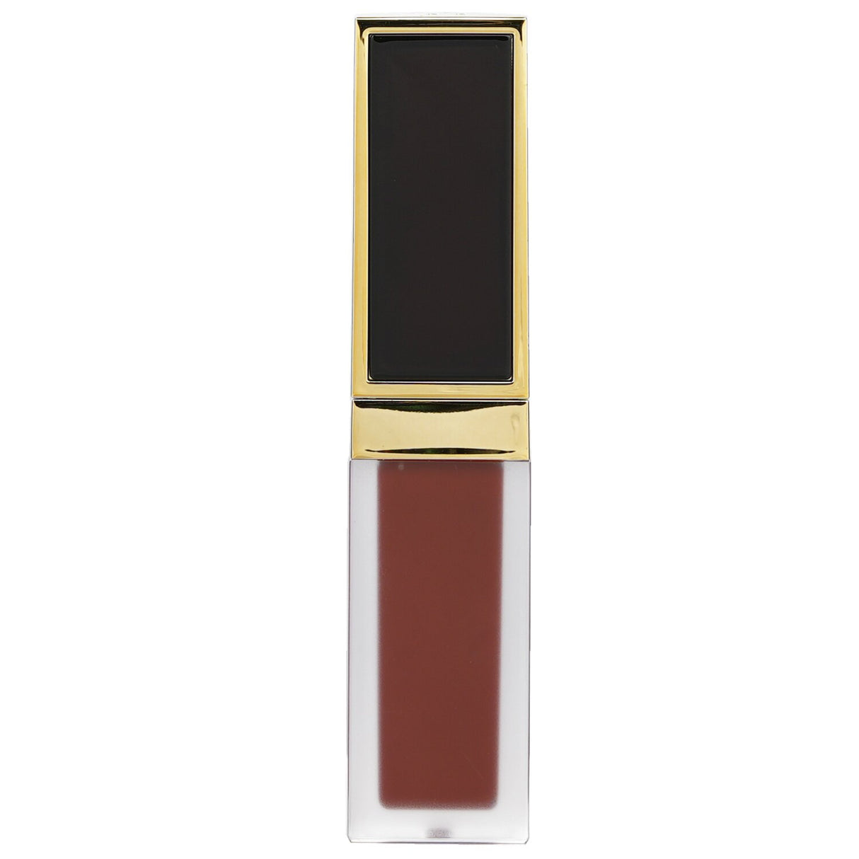 Tom Ford Liquid Lip Luxe Matte #132 Heatwave, a 6ml vibrant, long-lasting lip color with a soft matte finish and black rose extract.