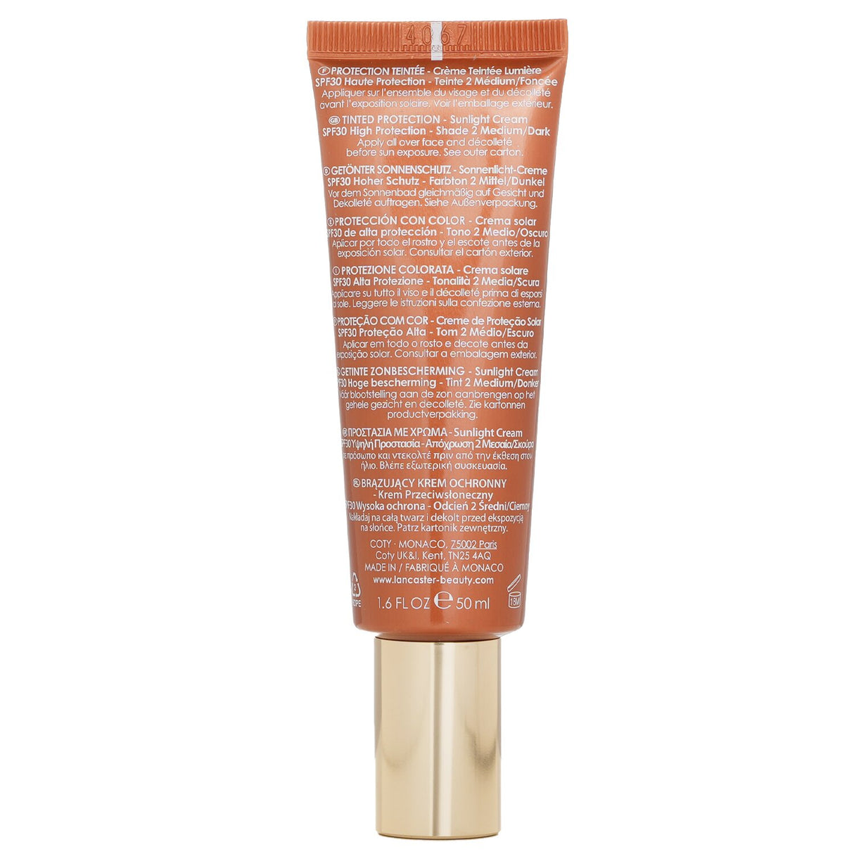 Lancaster - Infinite Bronze Sunlight Cream SPF 30 Medium/Dark Shade - 50ml/1.6o