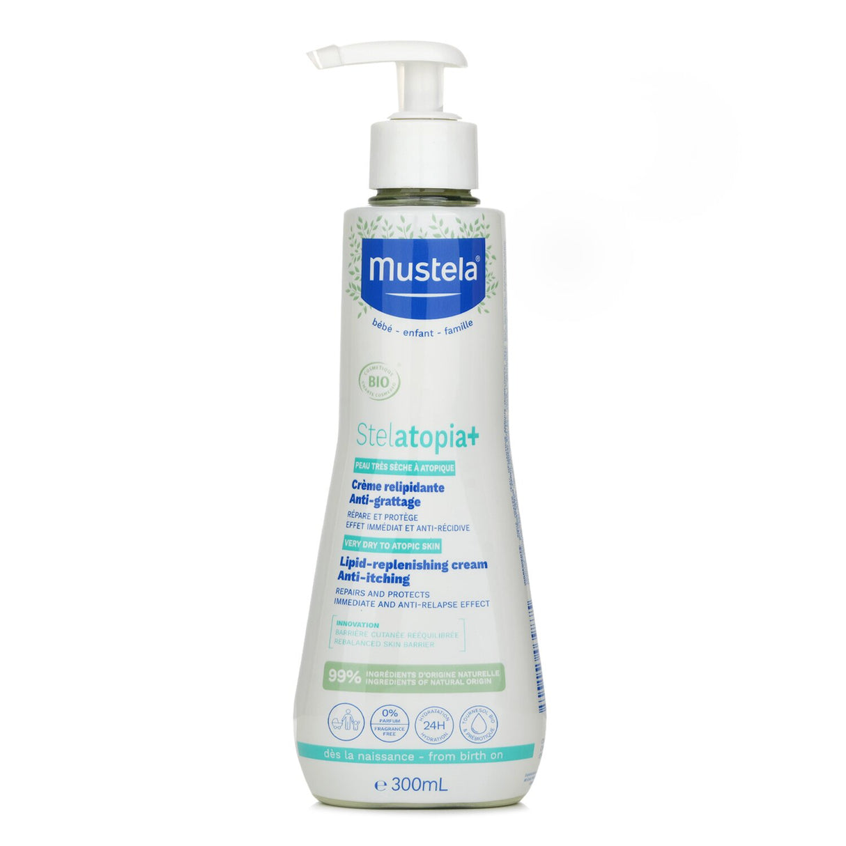 Mustela - Stelatopia+ Lipid Replenishing Cream - 300ml