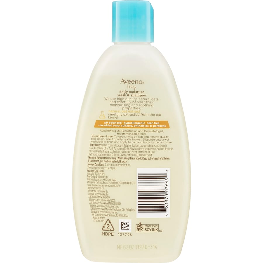 Aveeno Baby Baby Bath Wash & Shampoo 236mL