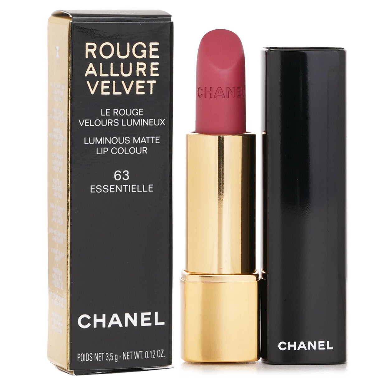 Chanel - Rouge Allure Velvet - # 63 Essentielle  - 3.5g/0.12oz