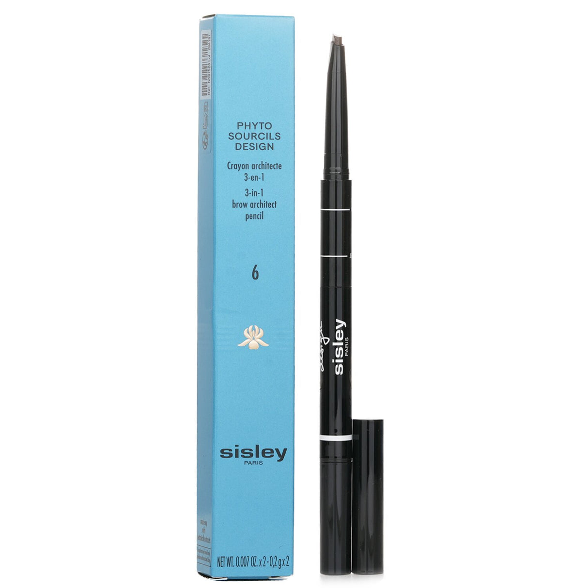 Sisley - Phyto Sourcils Design 3 in 1 Brow Architect Pencil - # 6 Espresso - 0.