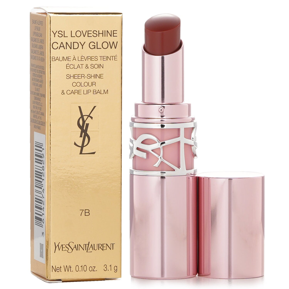 Yves Saint Laurent - YSL LoveShine Candy Glow Lip blam - # 7B Nude Pleasure - 3