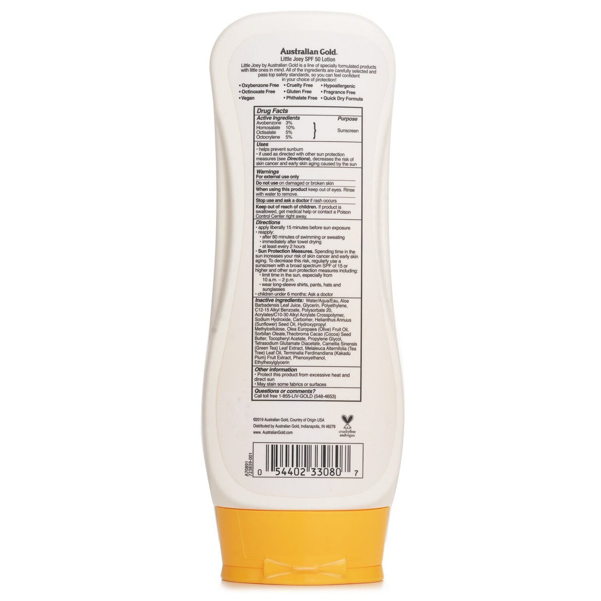 Australian Gold Little Joey Lotion Sunscreen SPF 50 (Sensitive Sun Protection) 2