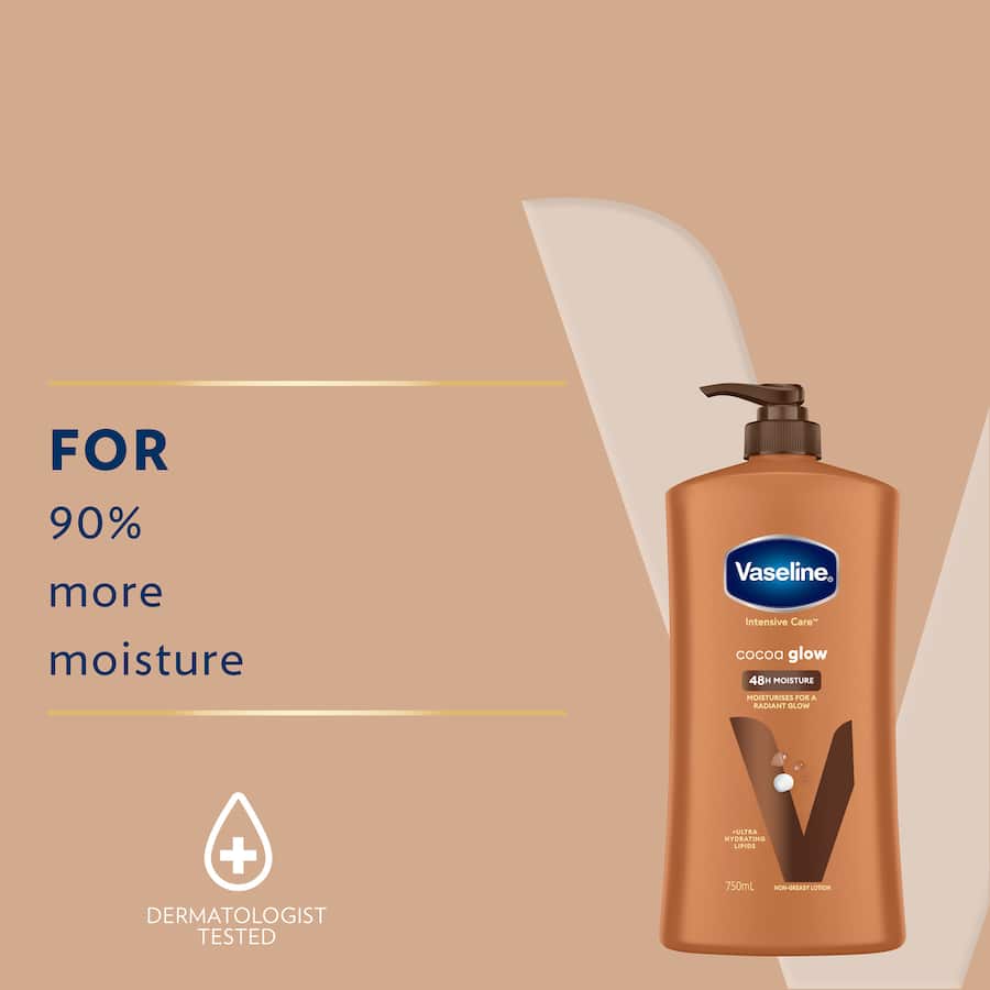Vaseline Intensive Care Body Lotion Cocoa Pump 750mL