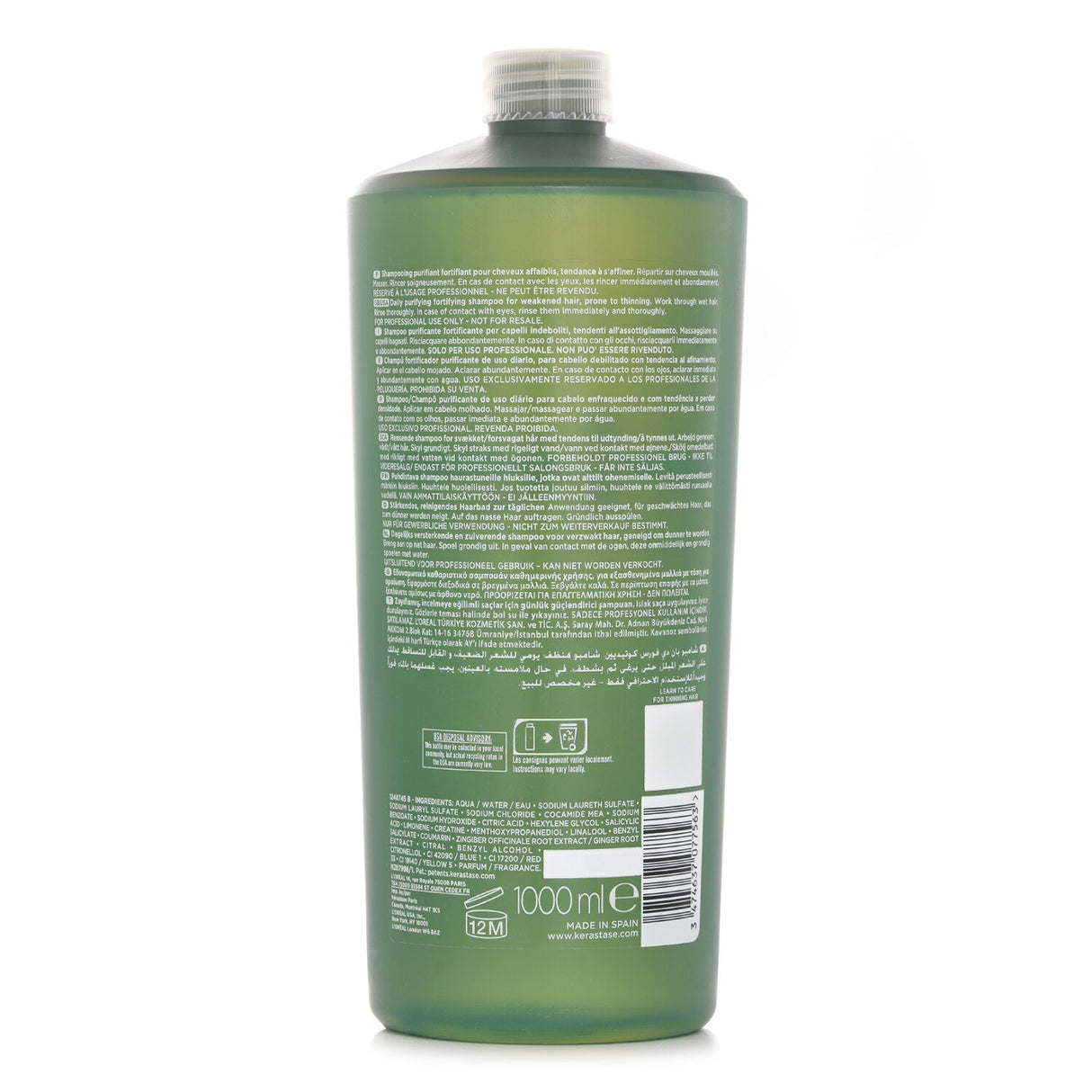 Kerastase Genesis Homme Bain De Force Quotidien Shampoo 1000ml/34oz