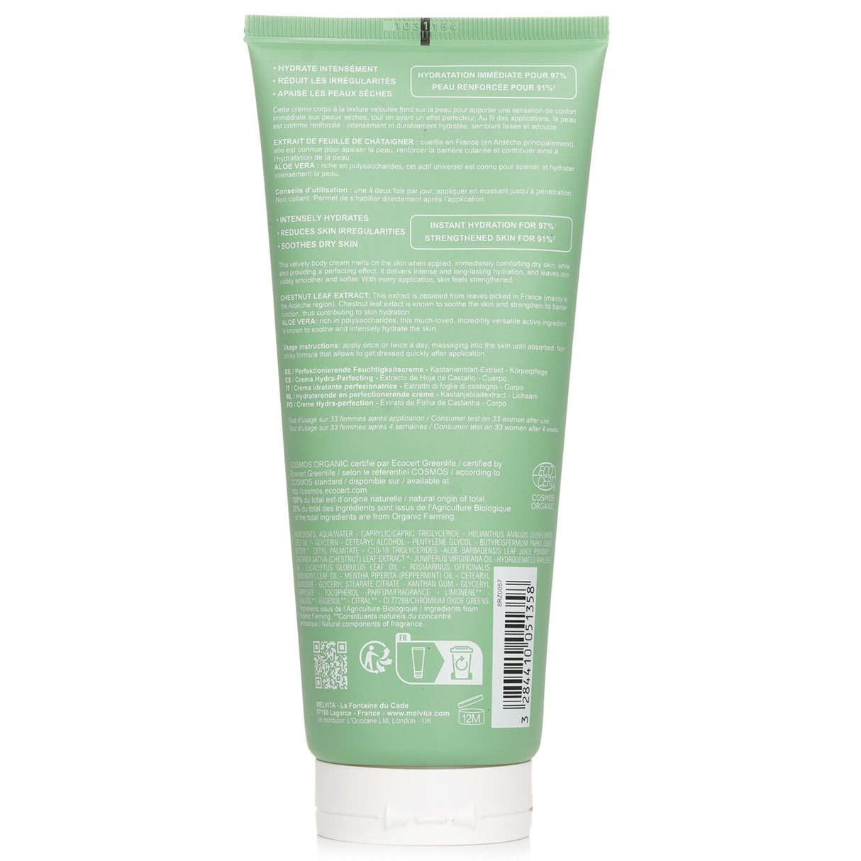 Melvita L'Or Végétal Hydra-Perfecting Body Cream 200ml