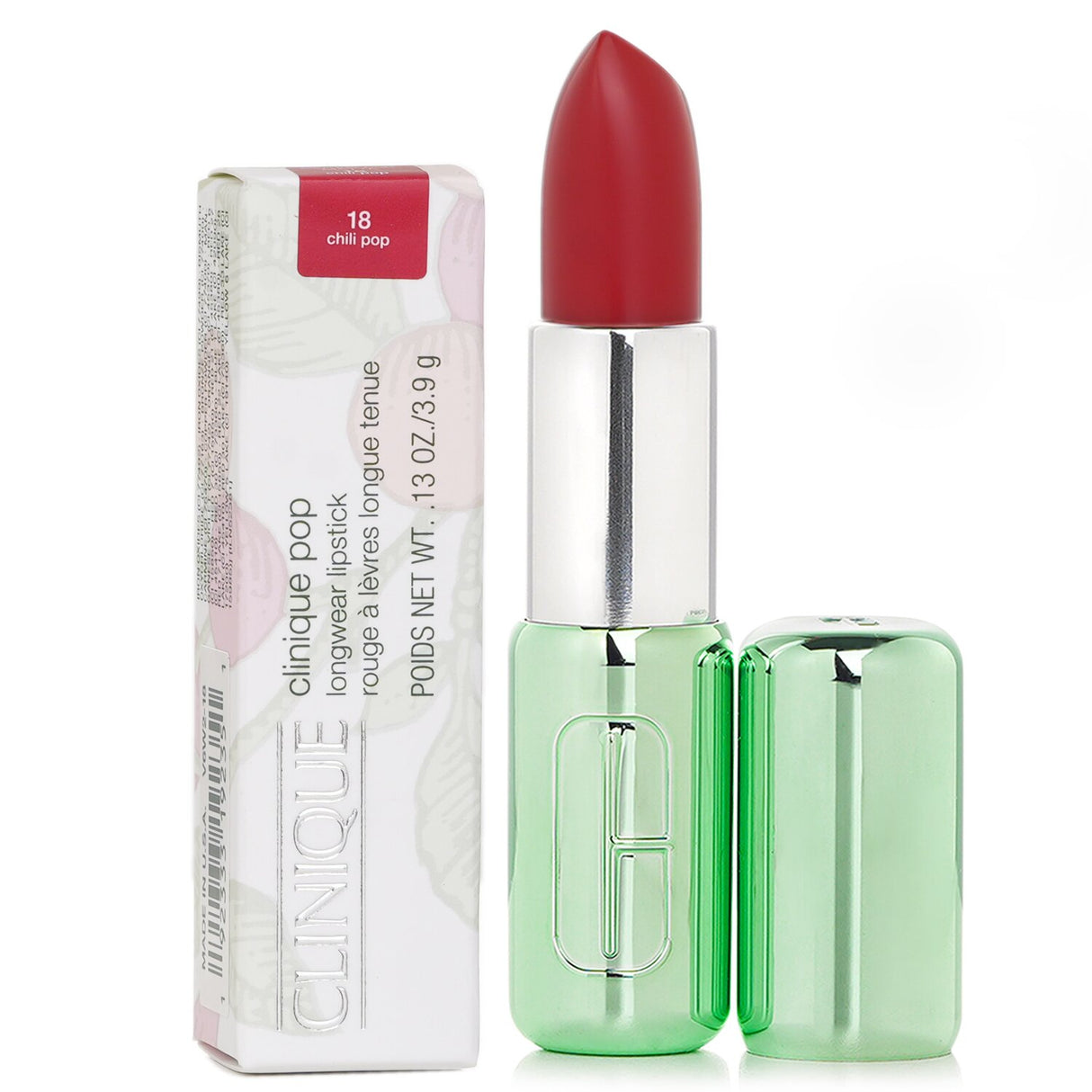 Clinique Pop Longwear Lipstick Matte - # 18 Chili Pop 3.9g/0.13oz