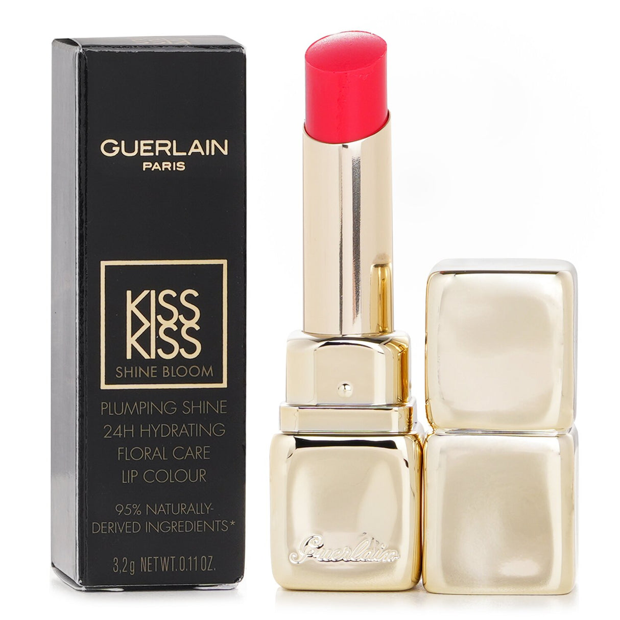 Guerlain Kisskiss Shine Bloom Lipstick - # 520 Love Bloom 3.2g/0.11oz