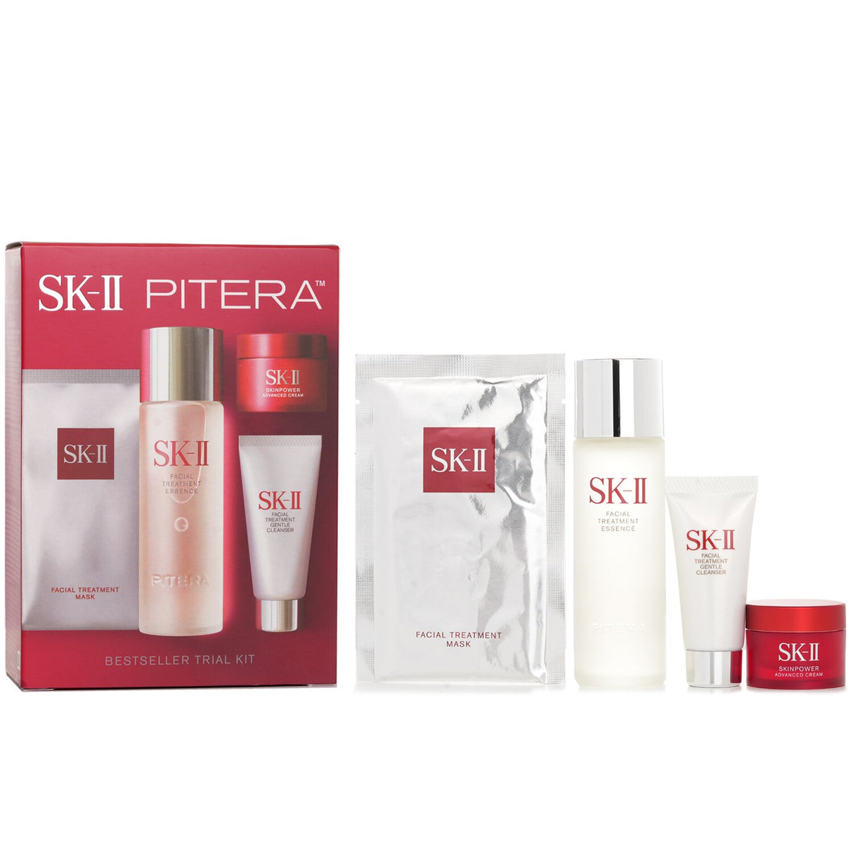 SK II Best Seller Trial Kit: Facial Treatment Ess. 75ml+Facial Treatment Cleanse