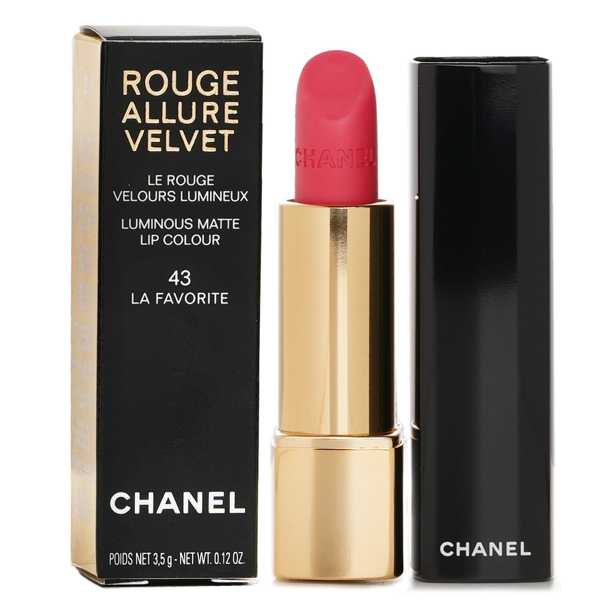 Chanel Rouge Allure Velvet Luminous Matte Lip Colour - # 43 La Favorite 3.5g/0.1