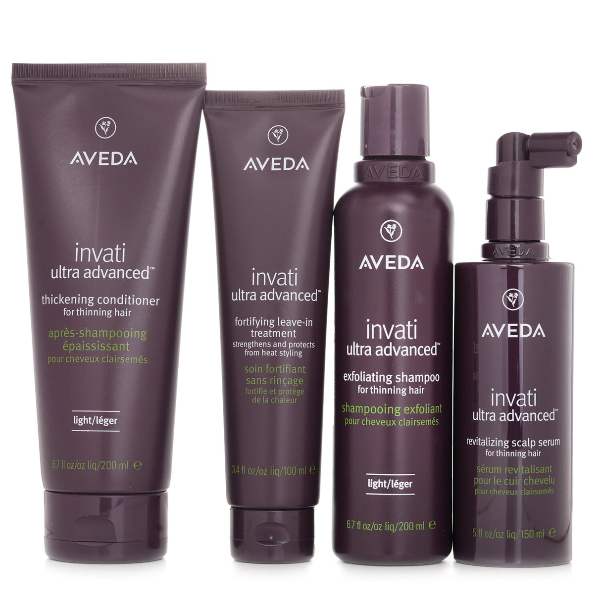 Aveda Invati Ultra Advanced 4 Step Light System Set: Light Shampoo 200ml+Light C