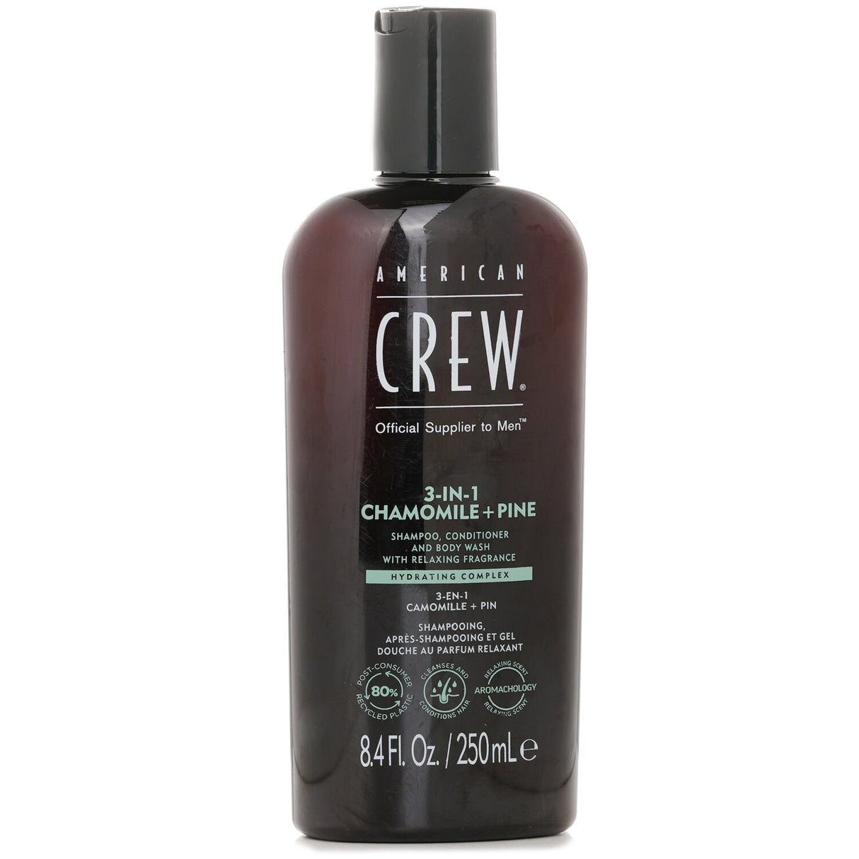 American Crew 3-in-1 Chamomile + Pine Shampoo, Conditioner And Body Wash 250ml/